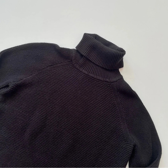 Simply Vera Vera Wang Women’s Side-Tie Ribbed Turtleneck Fall Winter Sweater - Picture 9 of 17